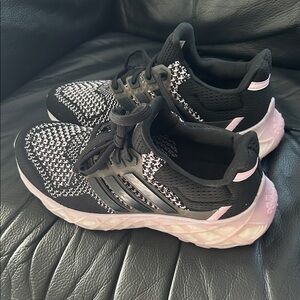 adidas Black and Pink Athletic Shoes